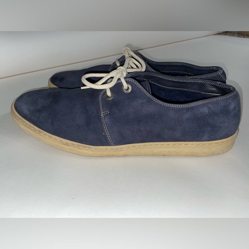 Vintage Salvatore Ferragamo Navy Blue Sneakers Size 12D - Picture 2 of 15